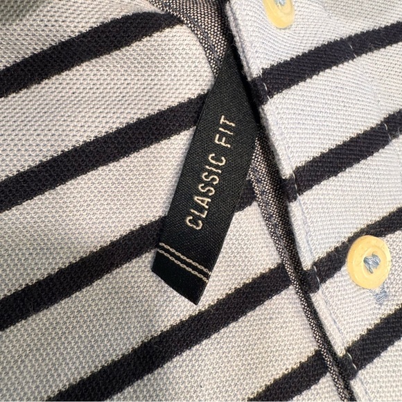 Nautica Performance Deck Polo Golf Shirt Classic Fit Blue Striped Sz XXL NWT - Picture 9 of 10